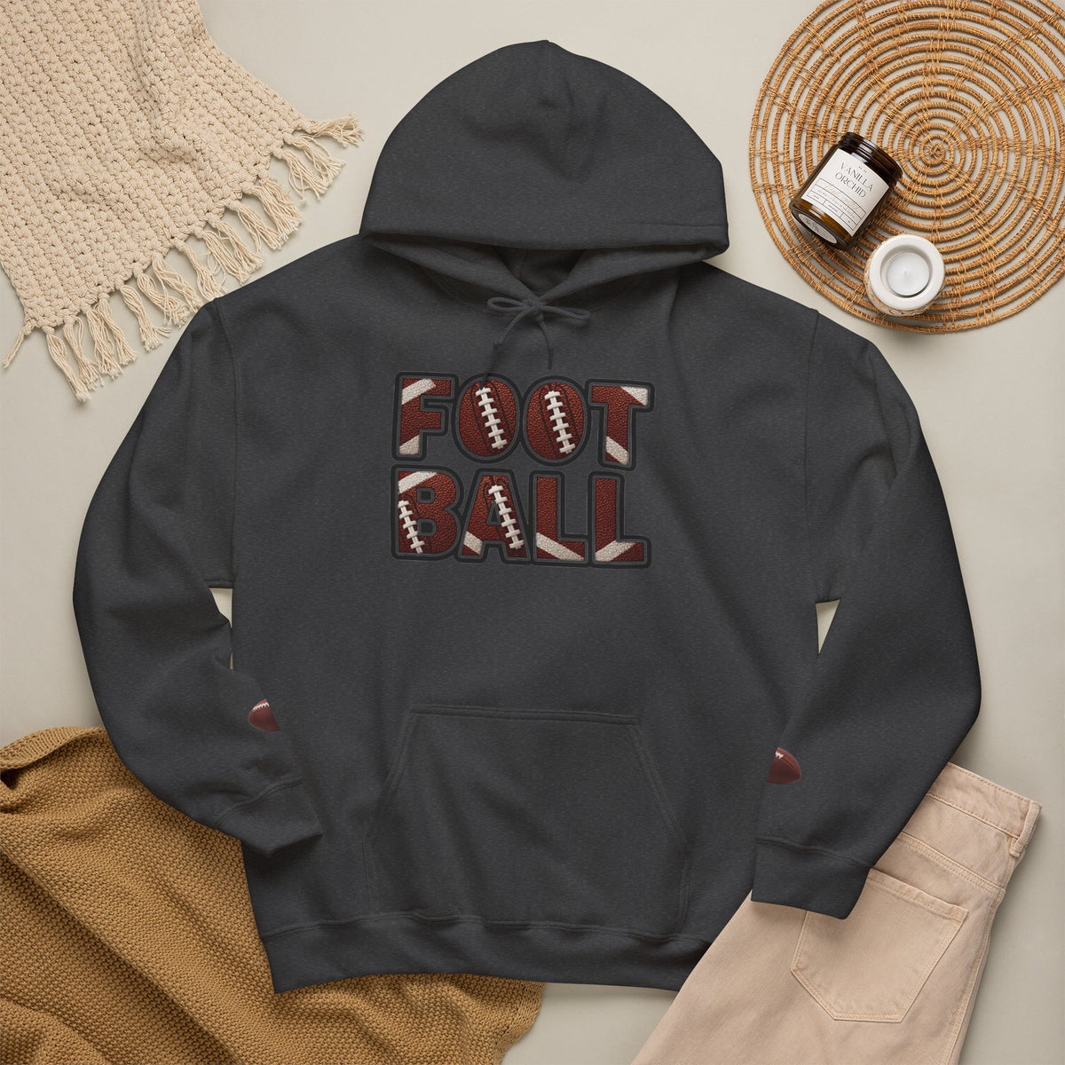 FOOTBALL Hooded Sweatshirt