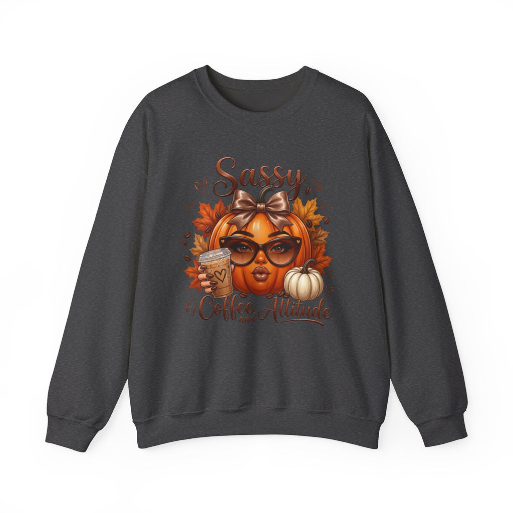 Sassy Coffee & Attitude Fall Crewneck Sweatshirt 