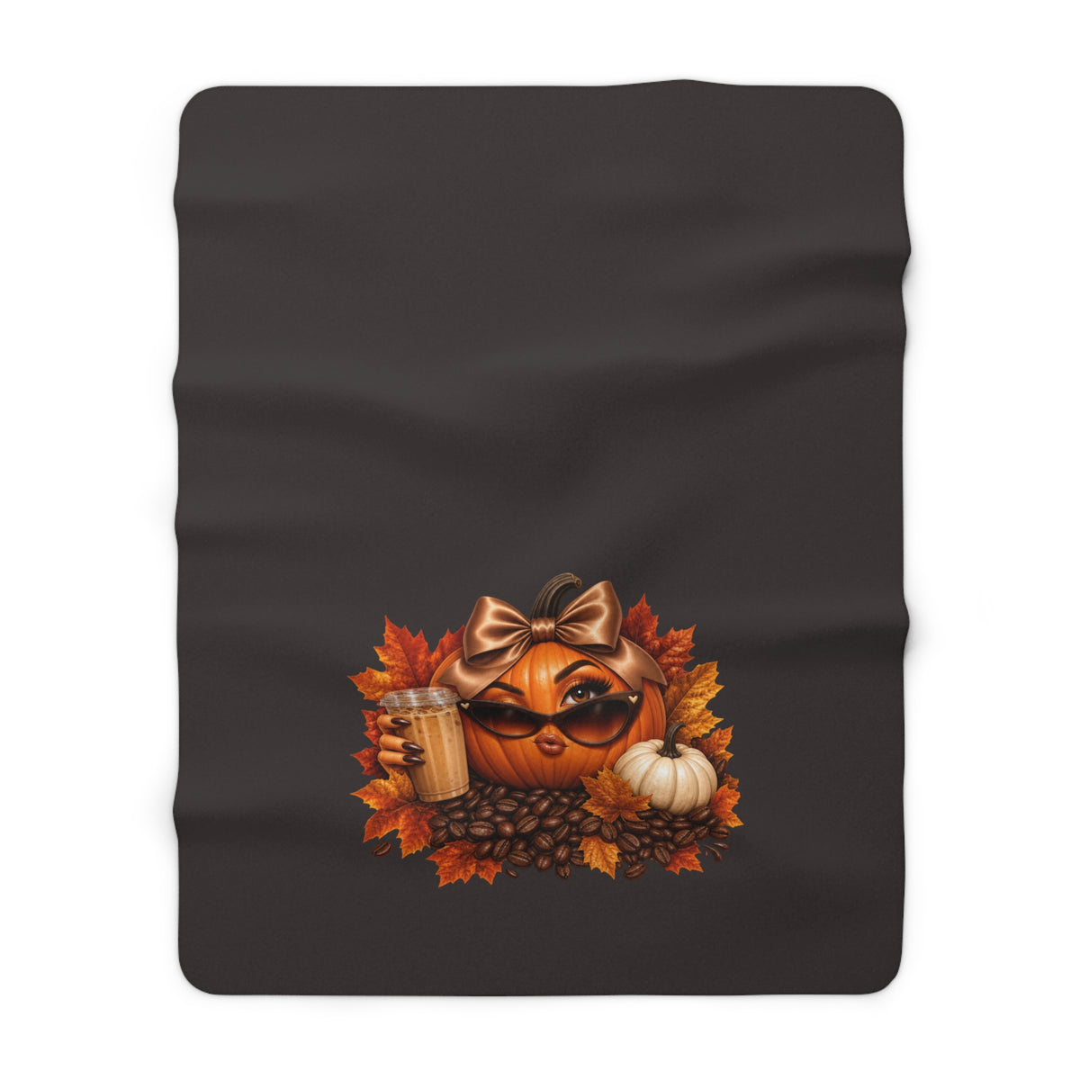 SASSY PUMPKIN Sherpa Fleece Blanket