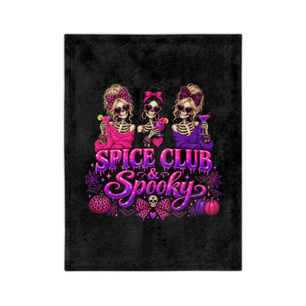 SPICE CLUB & SPOOKY Velveteen Microfiber Blanket