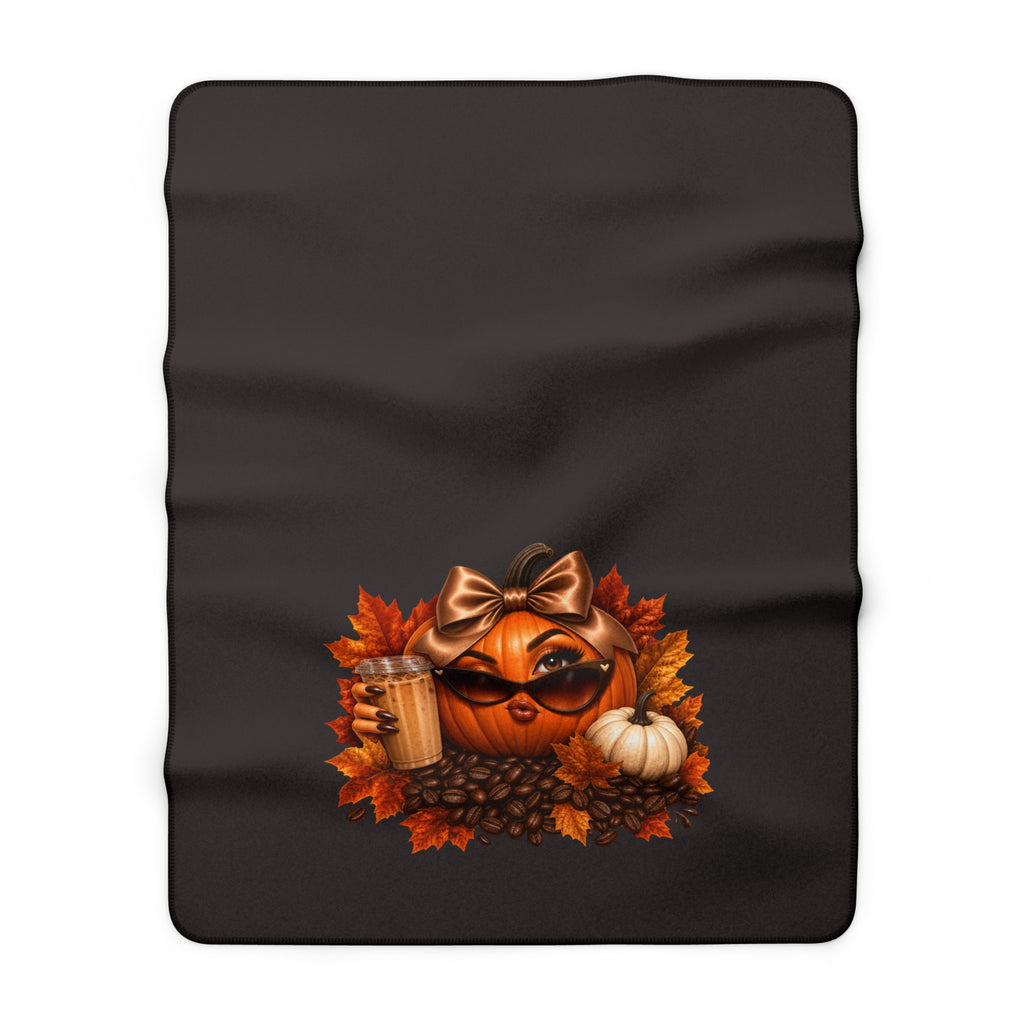 SASSY PUMPKIN Sherpa Fleece Blanket