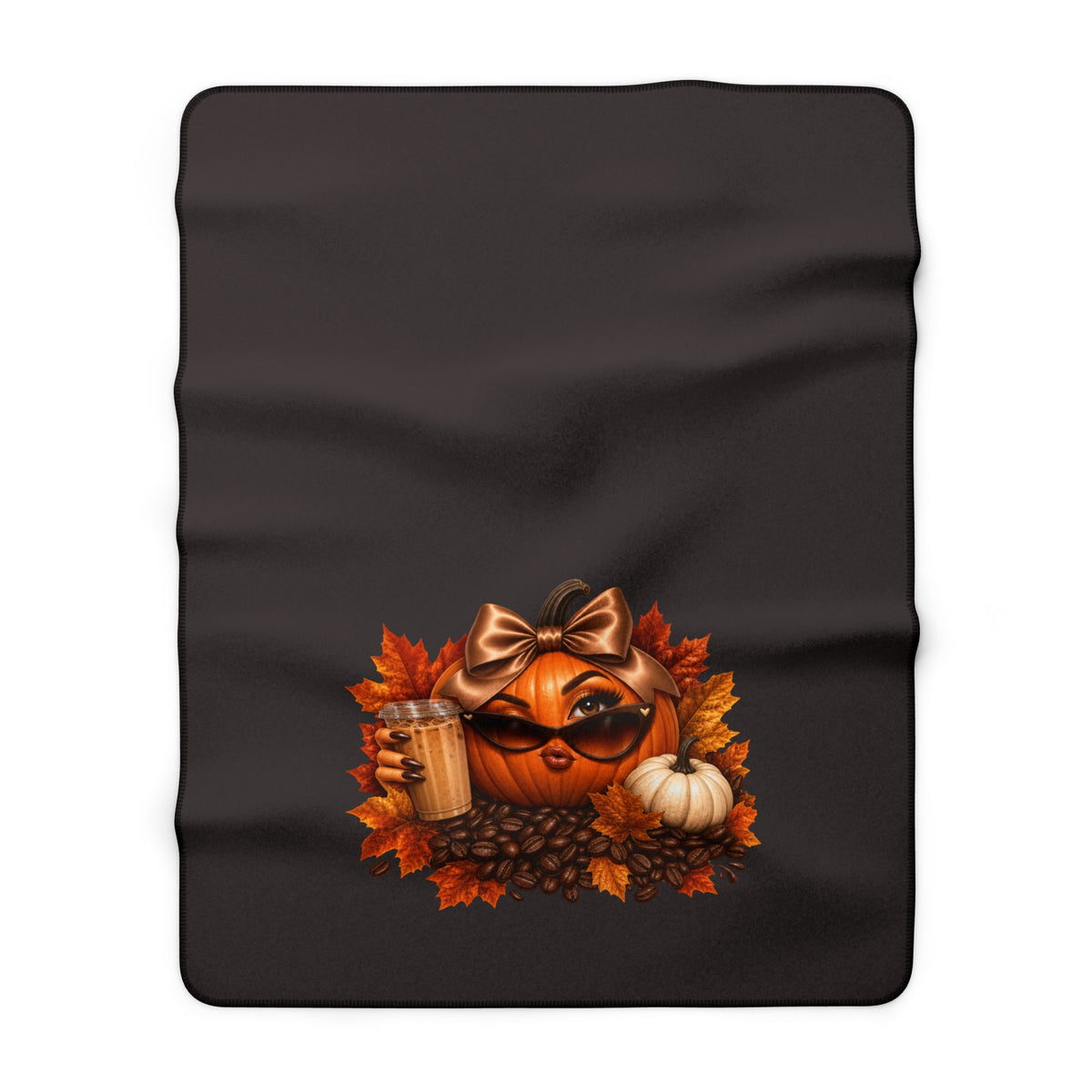 SASSY PUMPKIN Sherpa Fleece Blanket