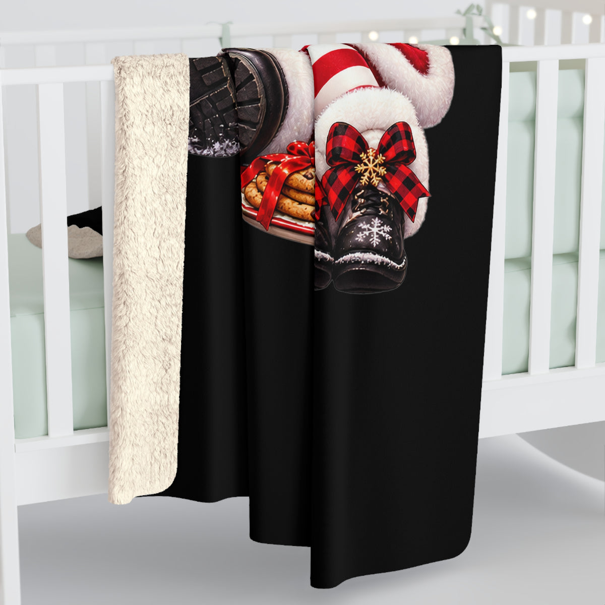 SANTA & MRS. CLAUS Sherpa Fleece Blanket