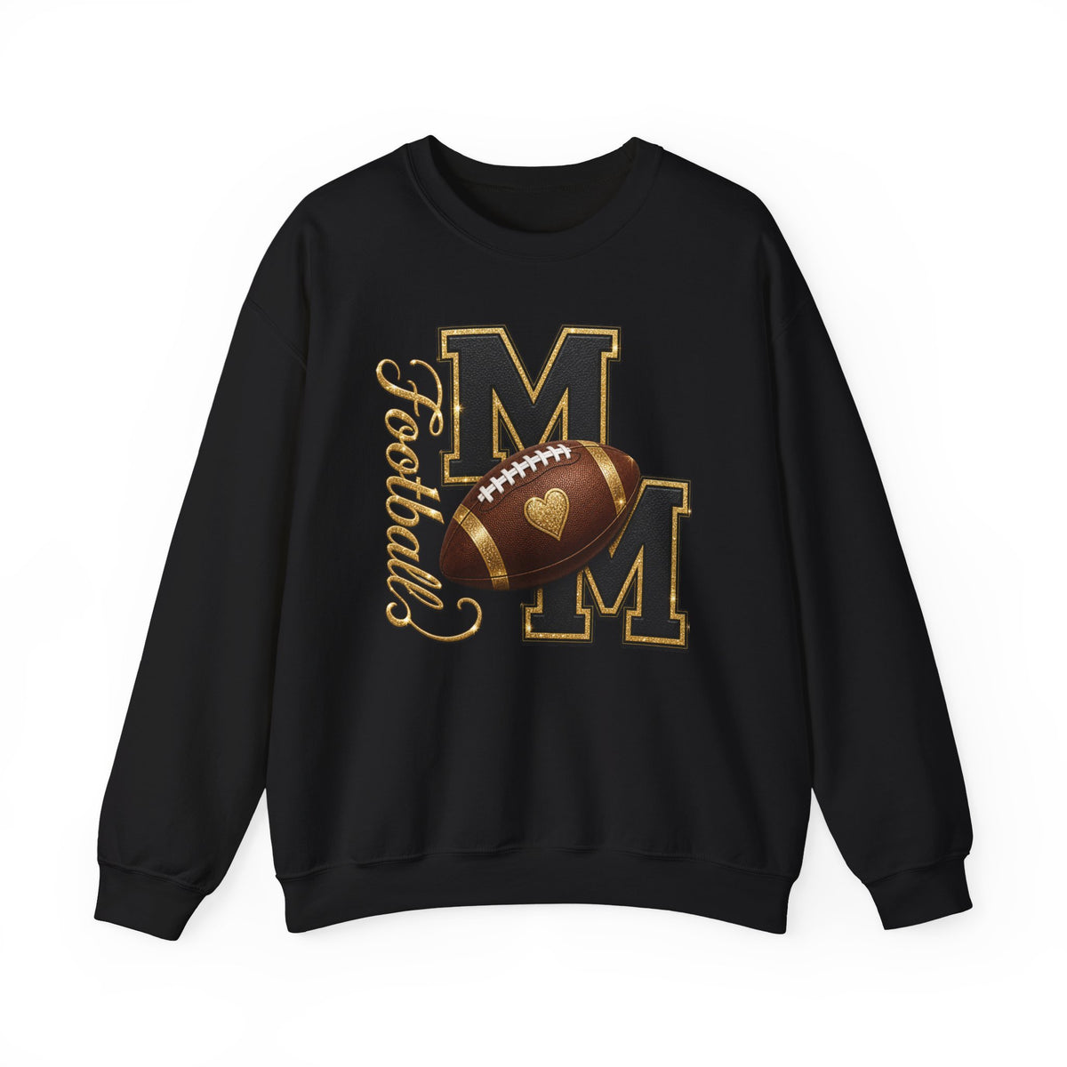  FOOTBALL MOM Heavy Blend Crewneck Sweatshirt