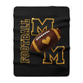 FOOTBALL MOM Sherpa Fleece Blanket