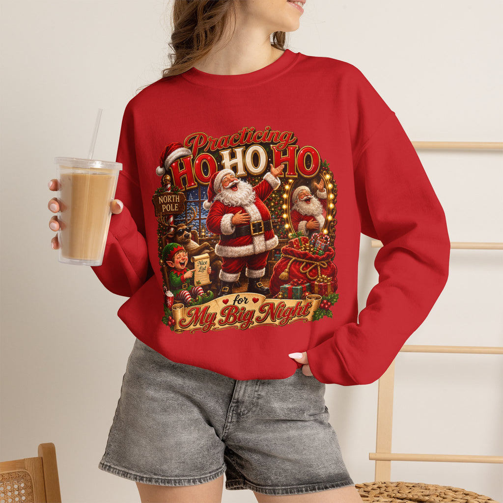 SANTA PRACTICING HOHOHO Crewneck Sweatshirt