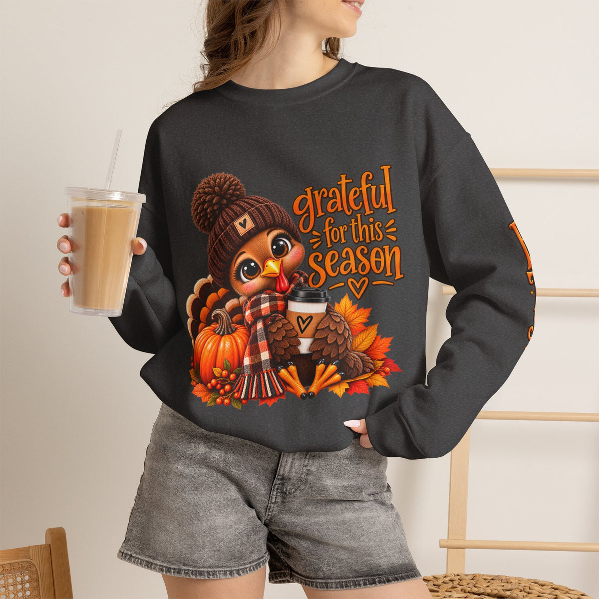 GRATEFUL FOR THIS SEASON Crewneck Sweatshirt