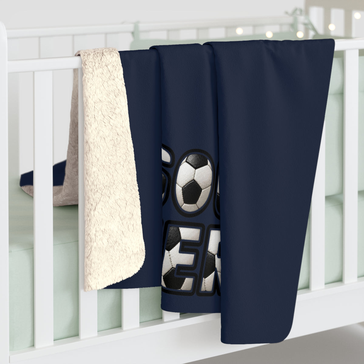 SOCCER Sherpa Fleece Blanket