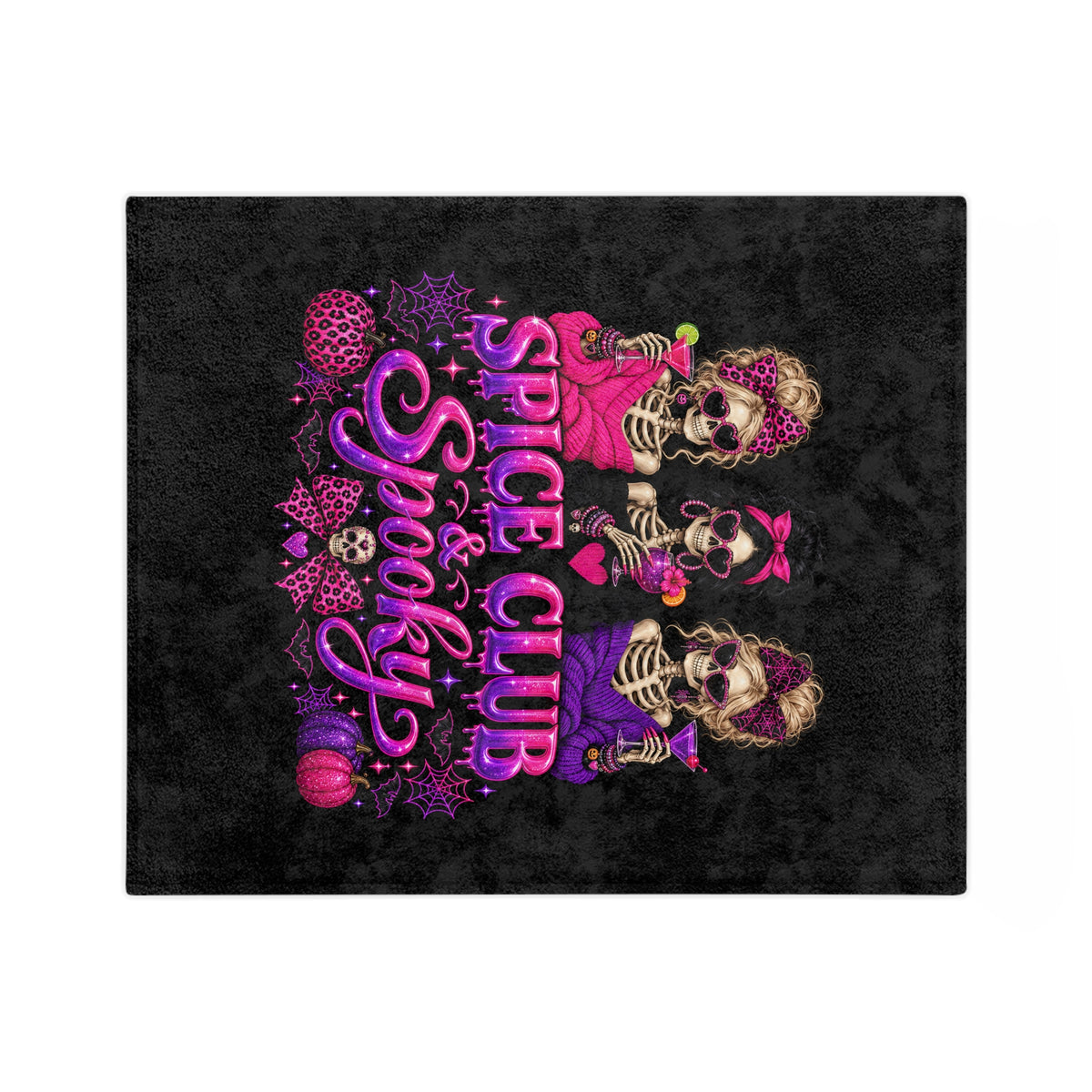 SPICE CLUB & SPOOKY Velveteen Microfiber Blanket