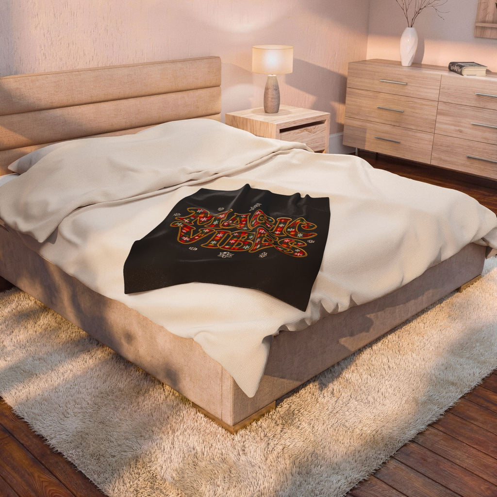 MAGIC VIBES Velveteen Plush Blanket