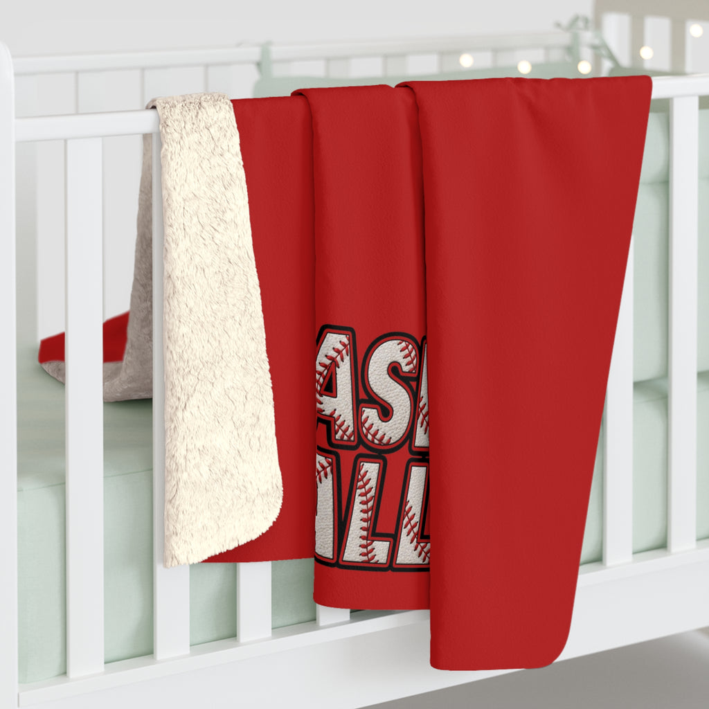 BASEBALL Sherpa Fleece Blanket