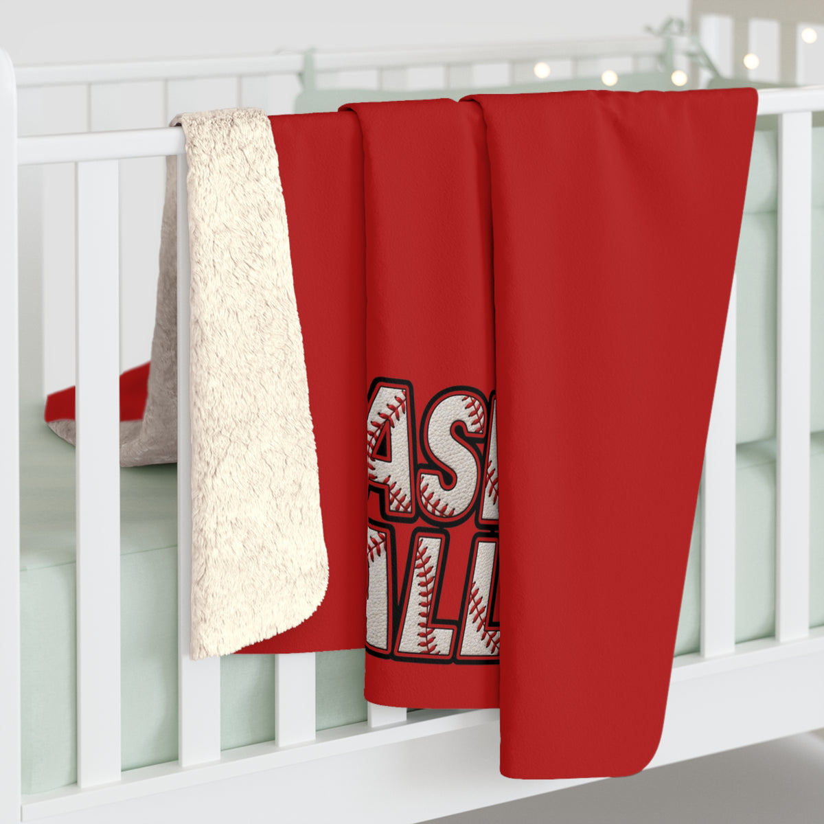 BASEBALL Sherpa Fleece Blanket