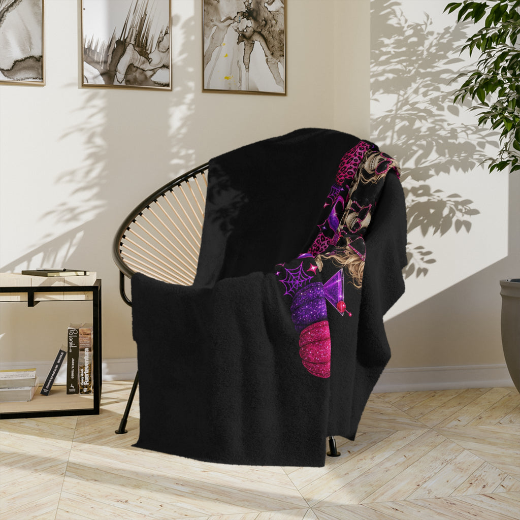 SPICE CLUB & SPOOKY Velveteen Microfiber Blanket