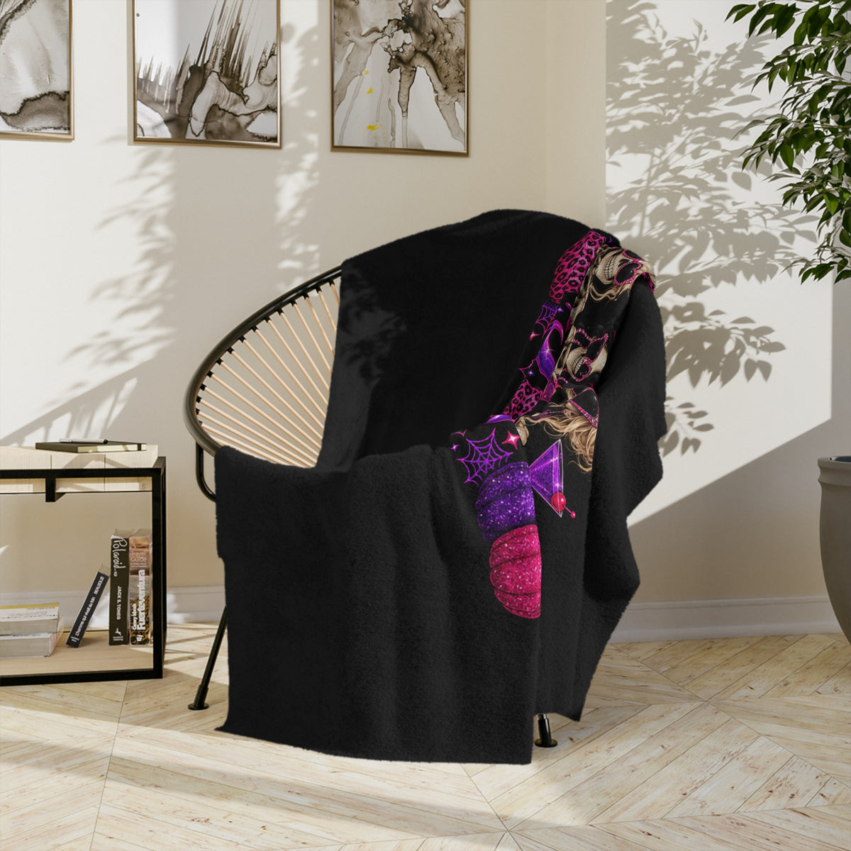 SPICE CLUB & SPOOKY Velveteen Microfiber Blanket