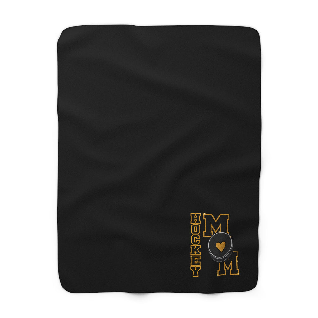 HOCKEY MOM Sherpa Fleece Blanket