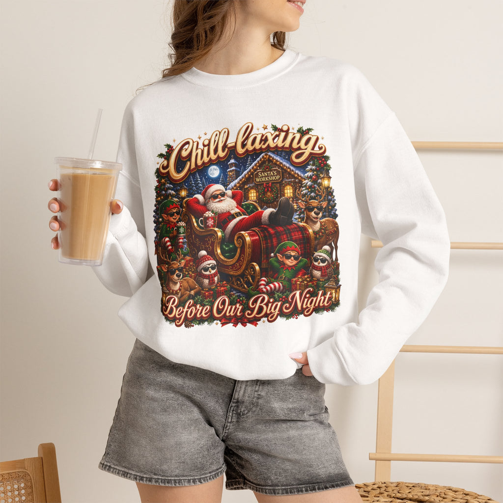 CHRISTMAS CHILL Unisex Heavy Blend Crewneck Sweatshirt