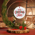 IT'S CHRISTMAS TIME Metal Ornaments