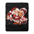 SANTA & MRS. CLAUS Sherpa Fleece Blanket