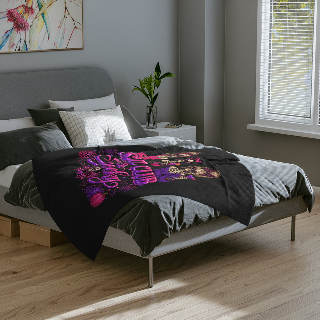 SPICE CLUB & SPOOKY Velveteen Microfiber Blanket