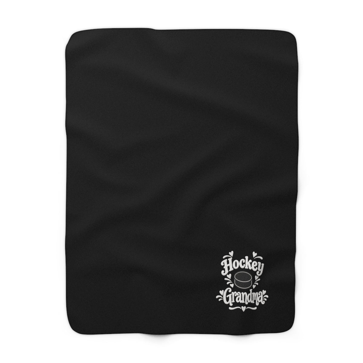 HOCKEY GRANDMA Sherpa Fleece Blanket
