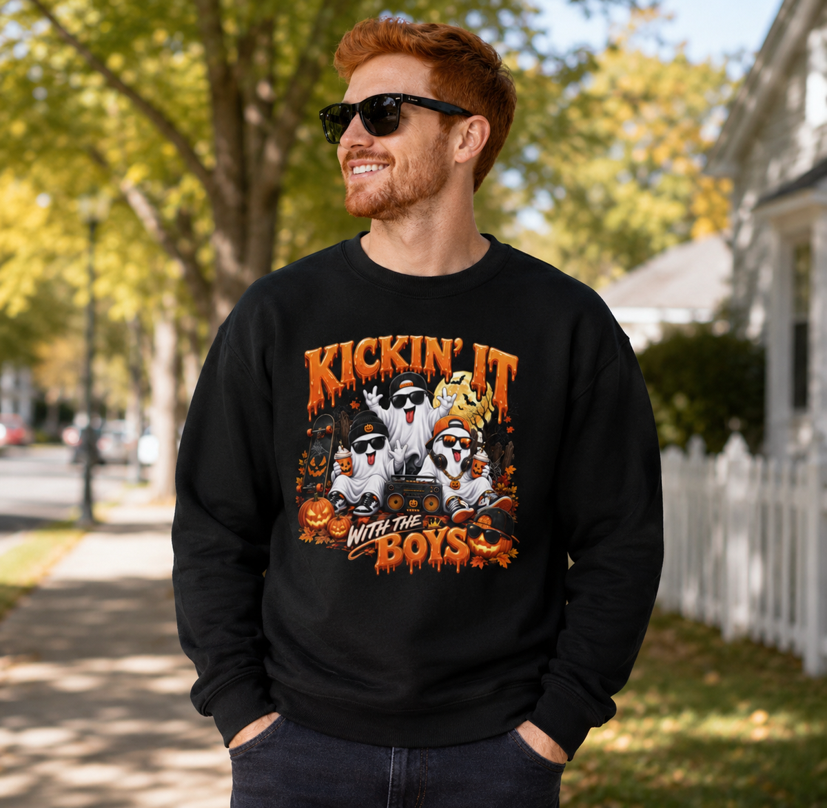 KICKIN IT WITH THE BOYS Heavy Blend Sweatshirt
