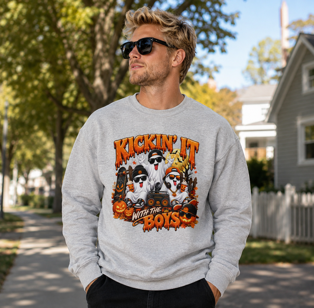KICKIN IT WITH THE BOYS Heavy Blend Sweatshirt