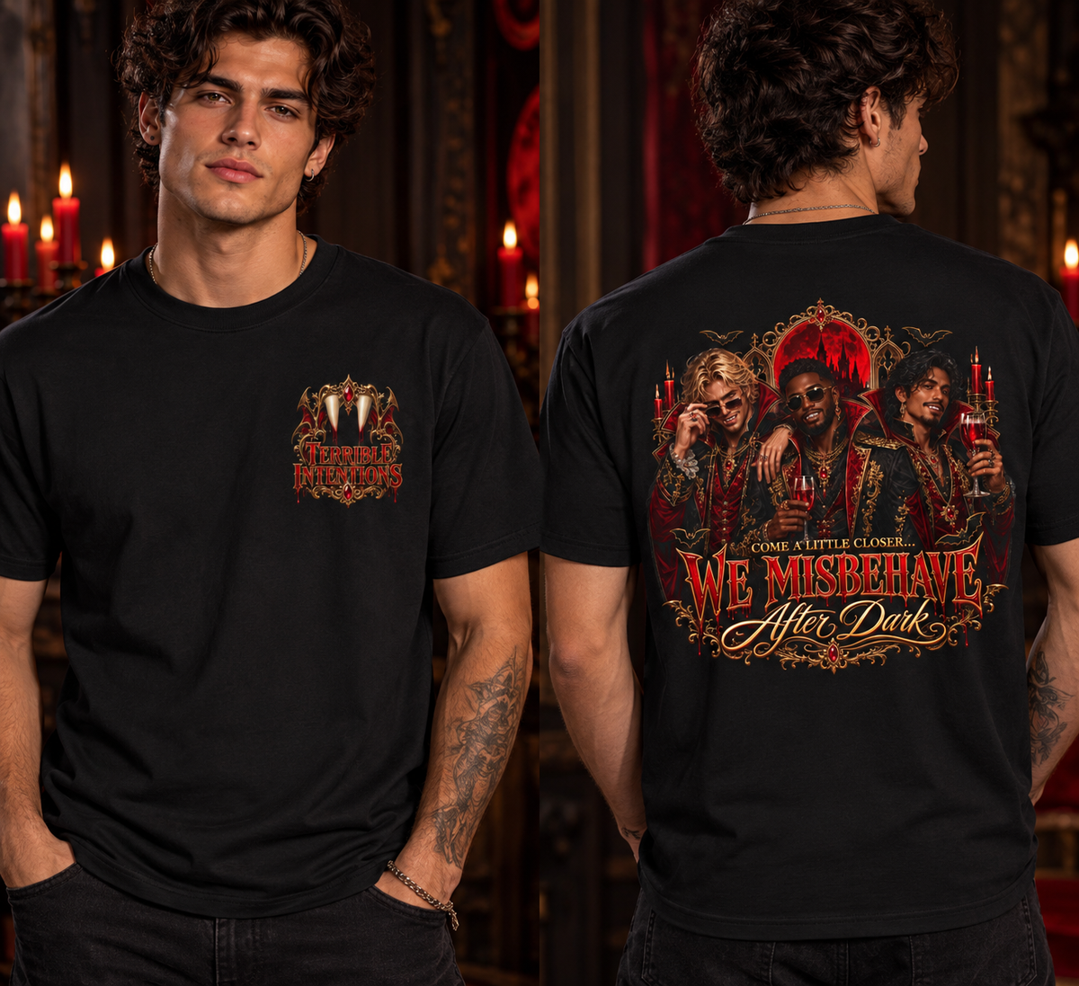 Dracula Terrible Intentions T-shirt
