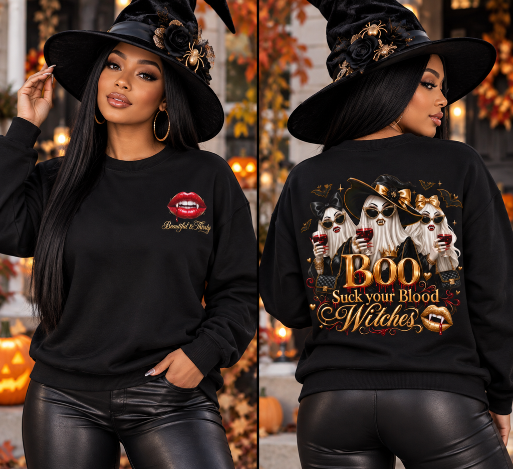 BOO HALLOWEEN Sweatshirt WOMAN