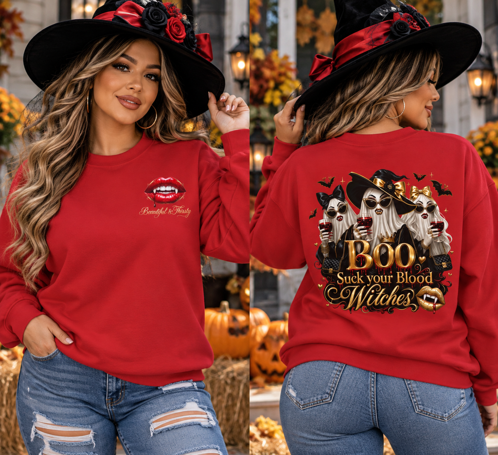 BOO HALLOWEEN Sweatshirt WOMAN