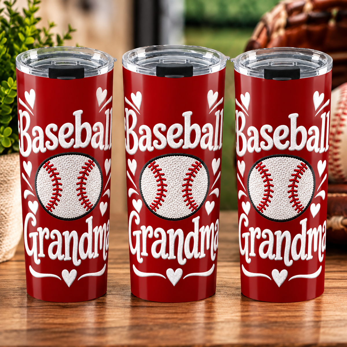 BASEBALL GRANDMA COFFEE Tumbler 20oz