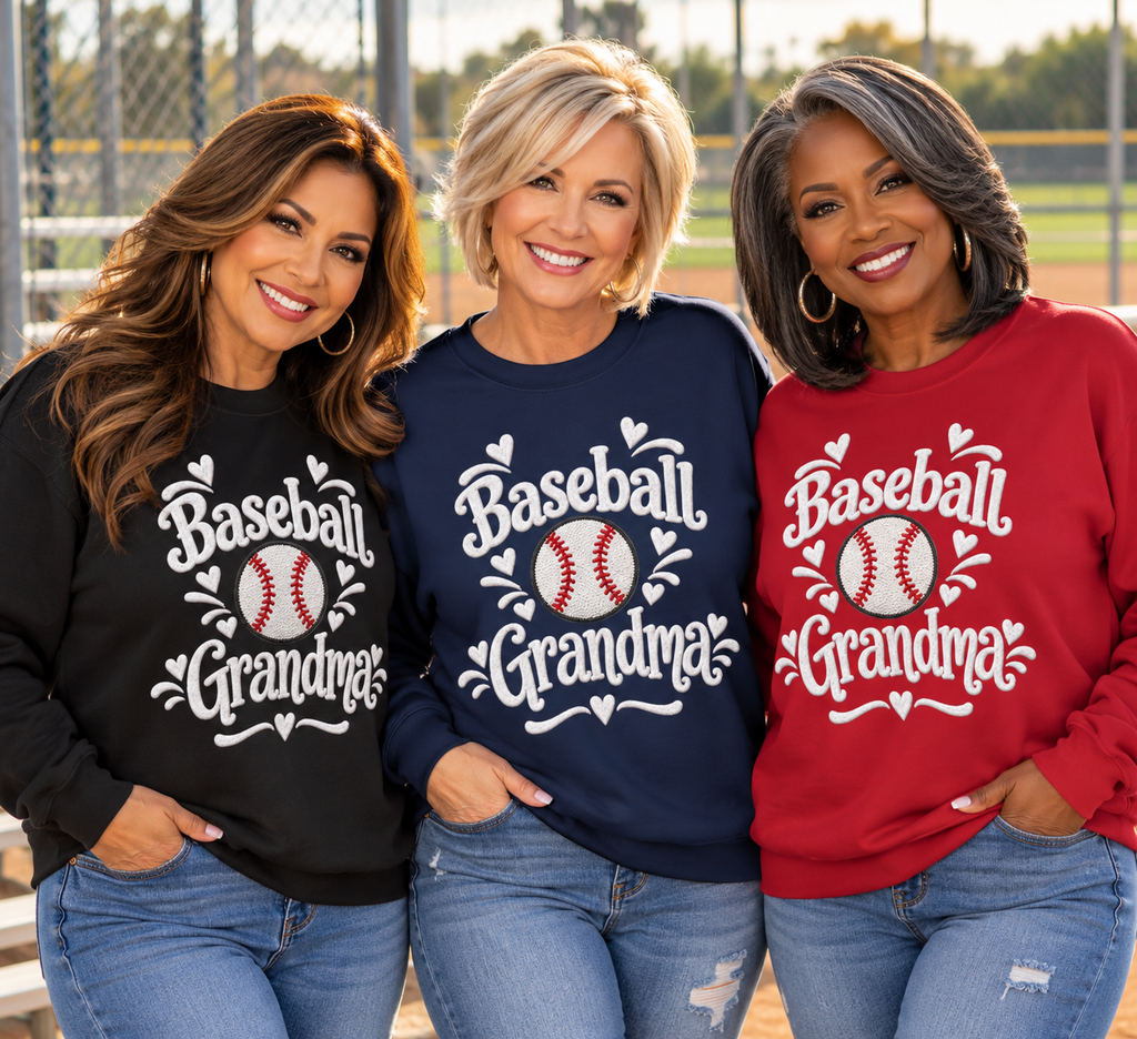 BASEBALL GRANDMA Crewneck Sweatshirt