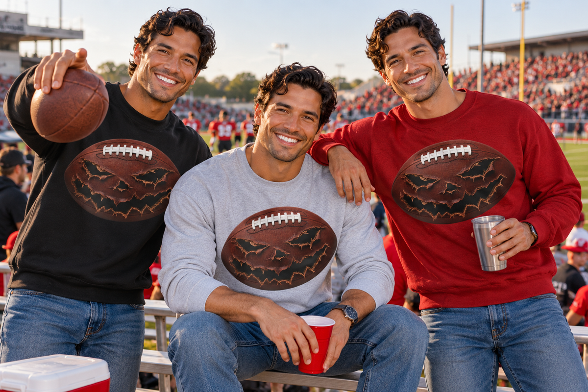 PUMPKIN FOOTBALL Unisex Heavy Blend™ Crewneck Sweatshirt