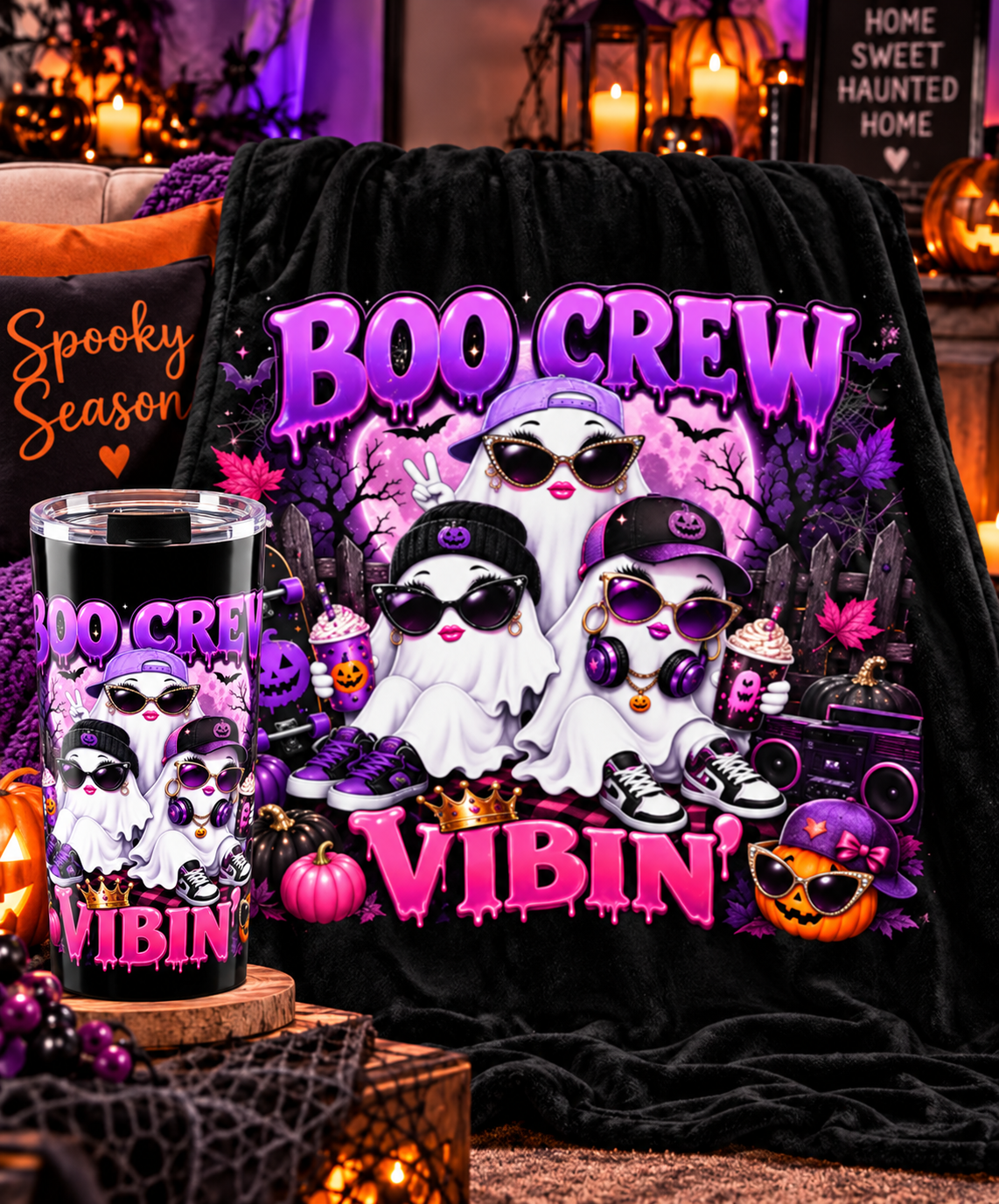 BOO CREW VIBIN COFFEE Tumbler 20oz