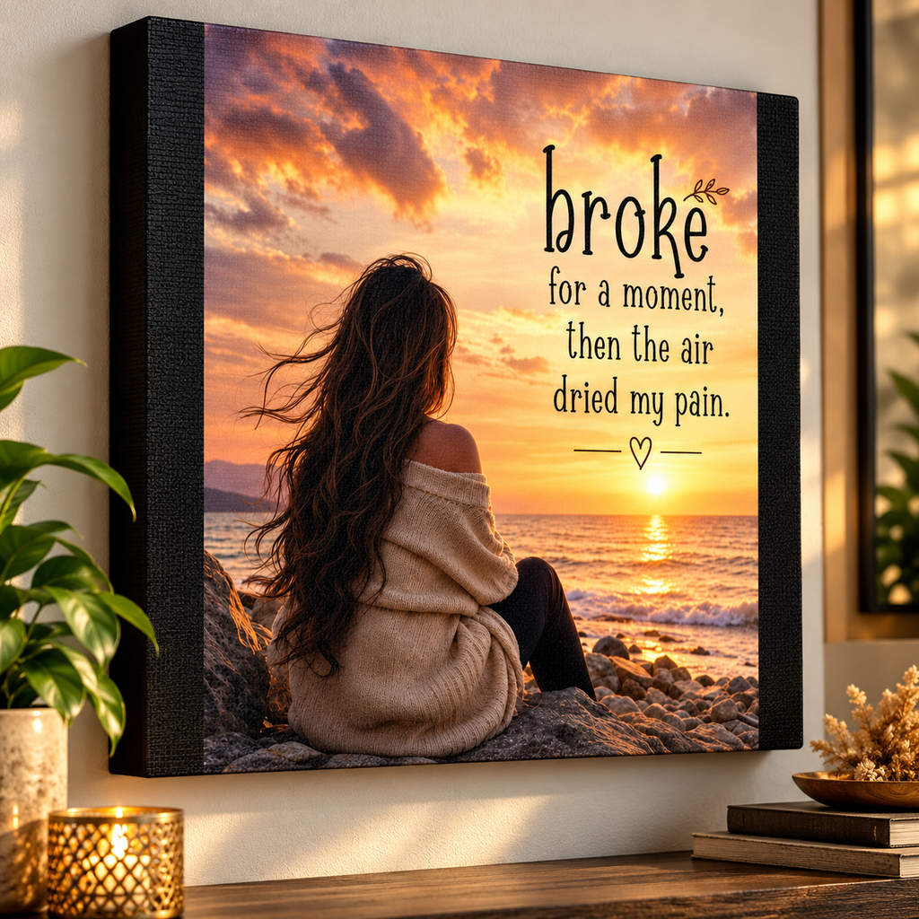 Healing by the Ocean Canvas Wall Art