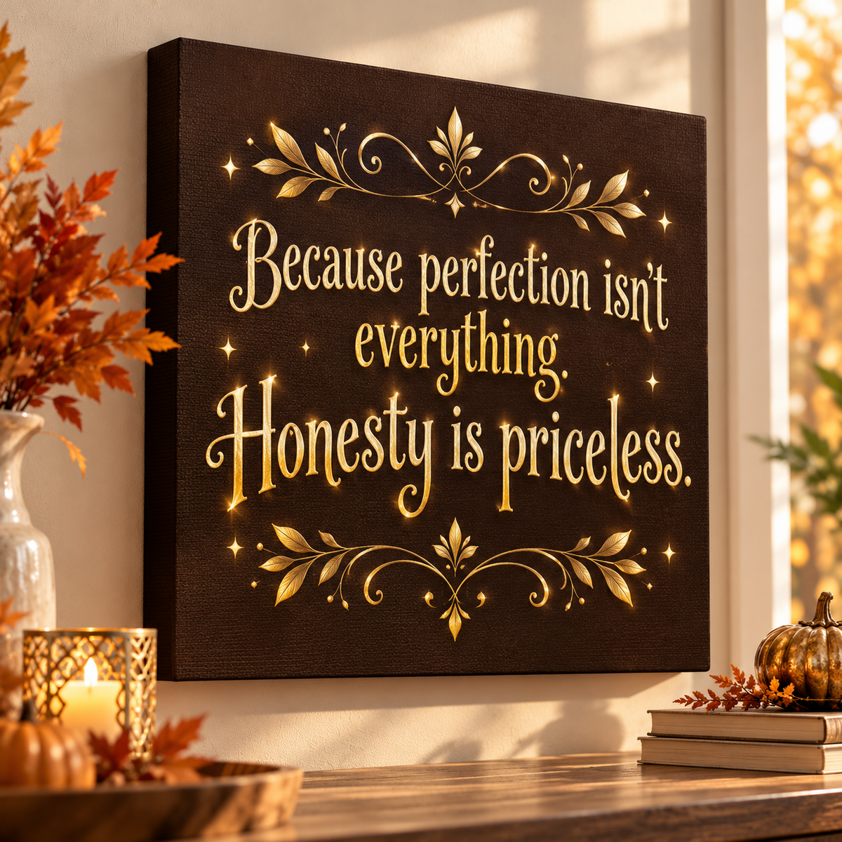 HONESTY IS PRICELESS Matte Canvas, Stretched, 1.25"