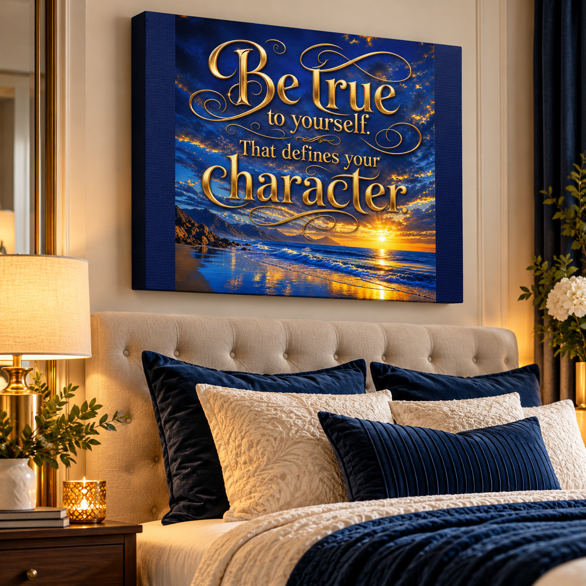 Be True to Yourself | Inspirational Canvas Wall Art