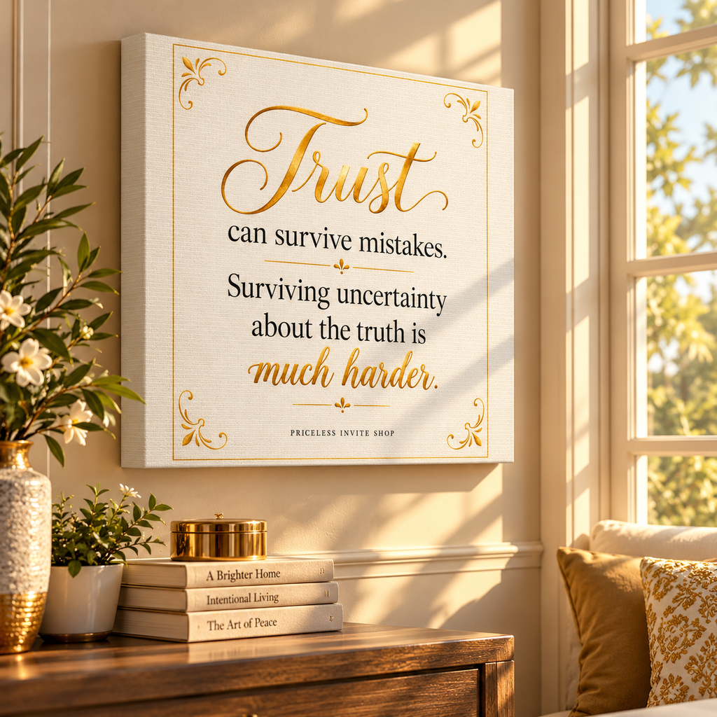 TRUST CAN SURVIVE | Inspirational Canvas Wall Art