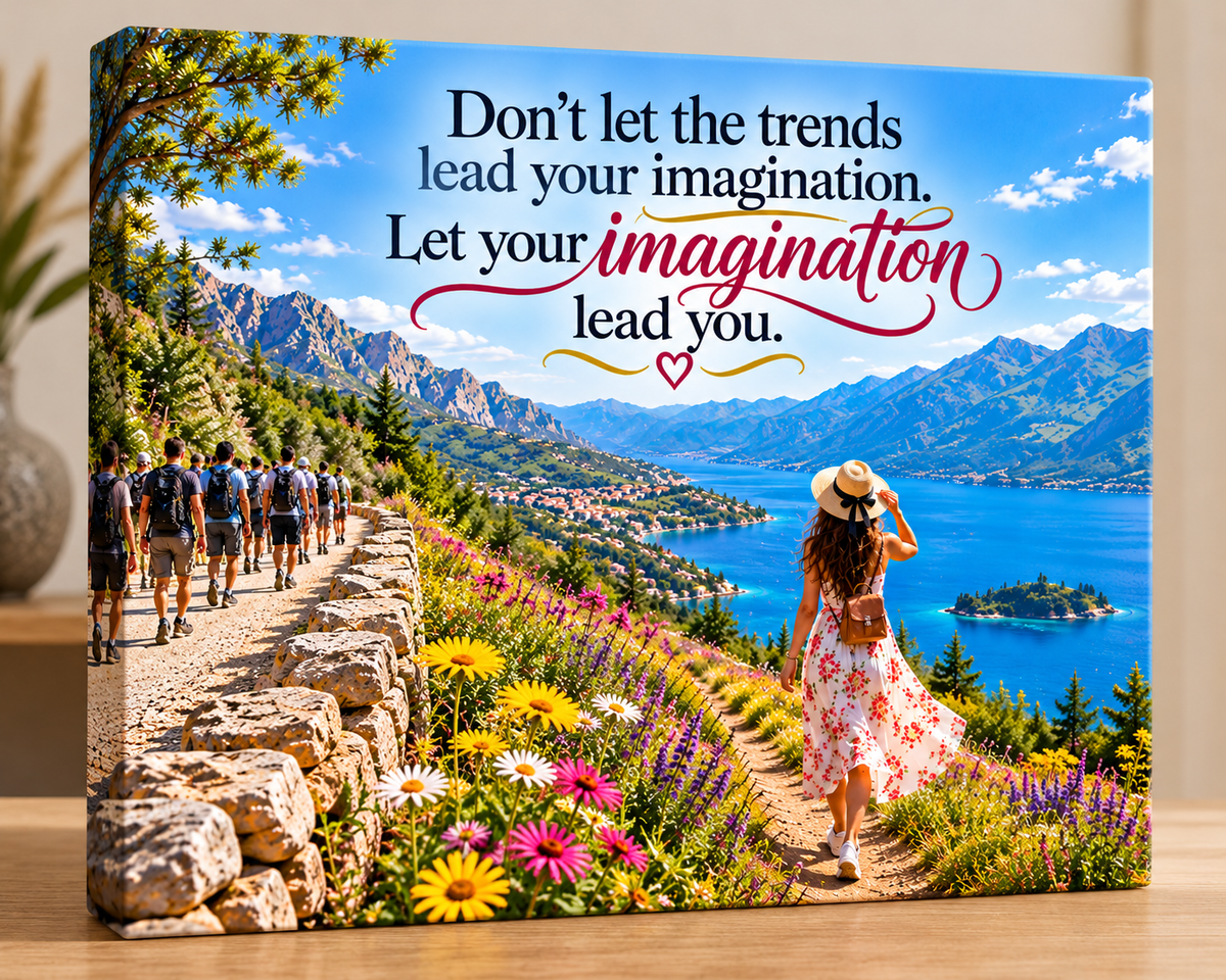 Let Your Imagination Lead You – Inspirational Canvas Wall Art