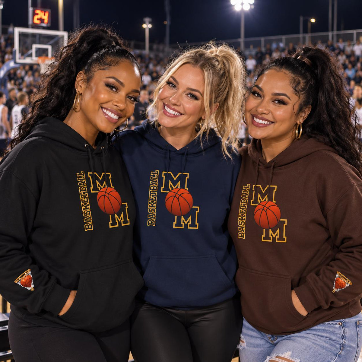 BASKETBALL MOM Hooded Sweatshirt