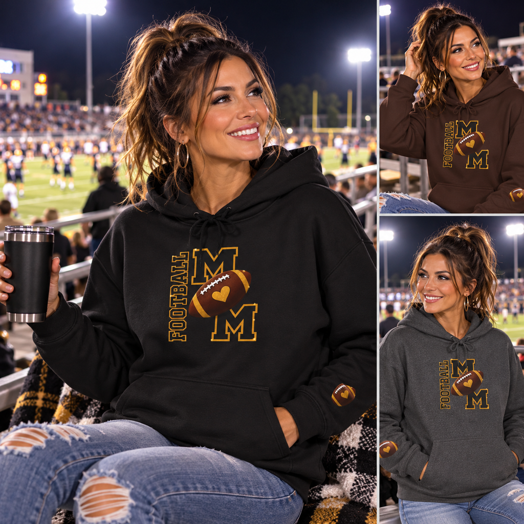FOOTBALL MOM Hooded Sweatshirt