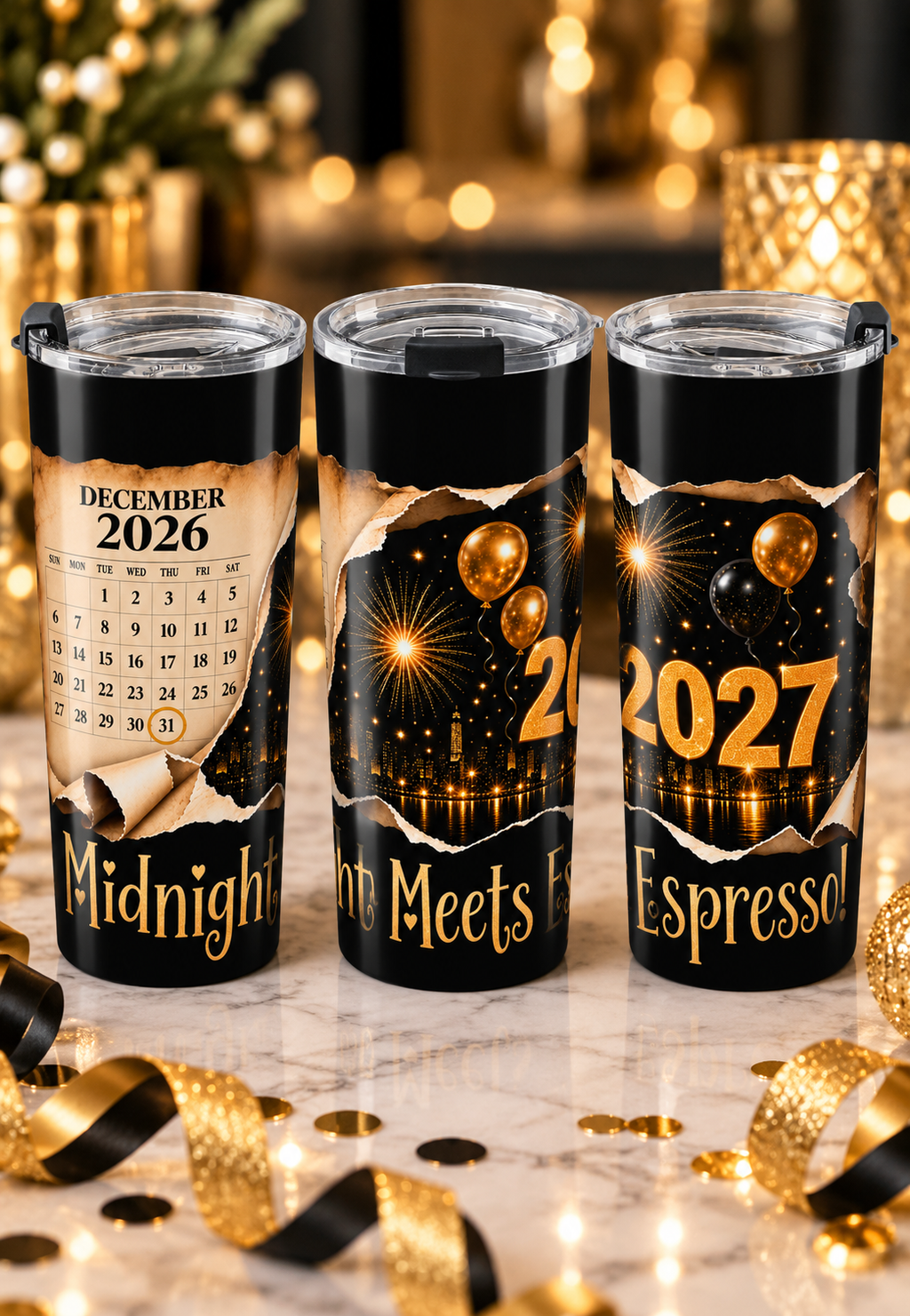 MIDNIGHT MEETS ESPRESSO COFFEE Tumbler 20oz