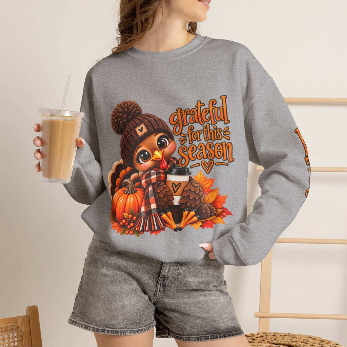 GRATEFUL FOR THIS SEASON Crewneck Sweatshirt