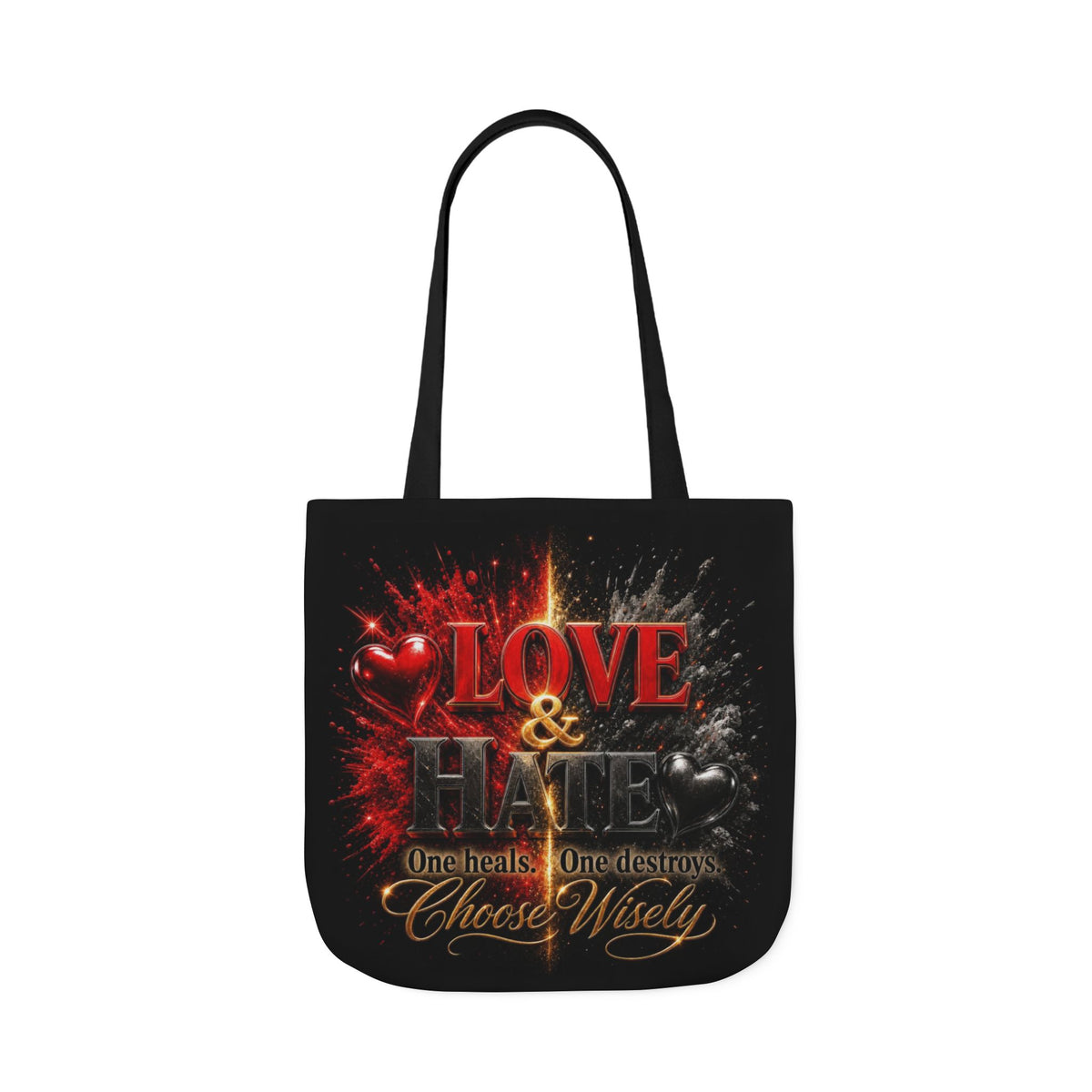 LOVEHATE Canvas Tote Bag 5-Color Straps