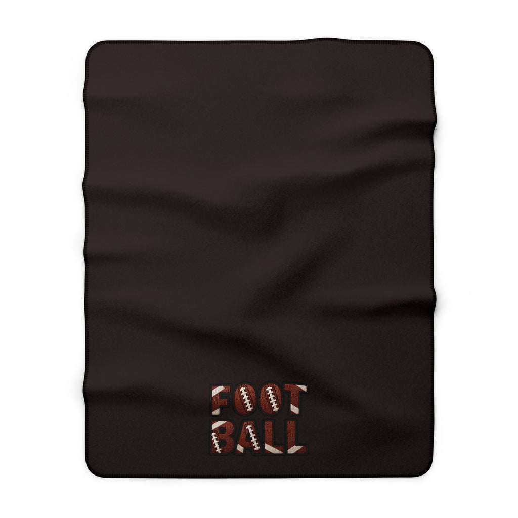 FOOTBALL Sherpa Fleece Blanket