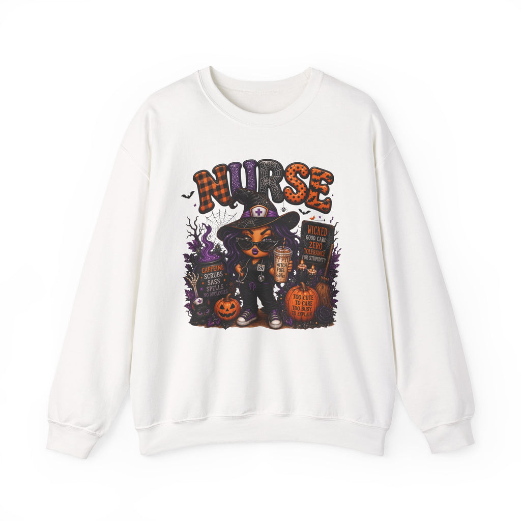 SASSY HALLOWEEN NURSE Crewneck Sweatshirt