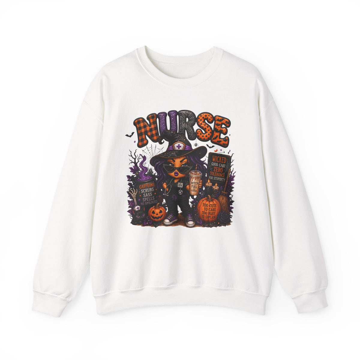 SASSY HALLOWEEN NURSE Crewneck Sweatshirt