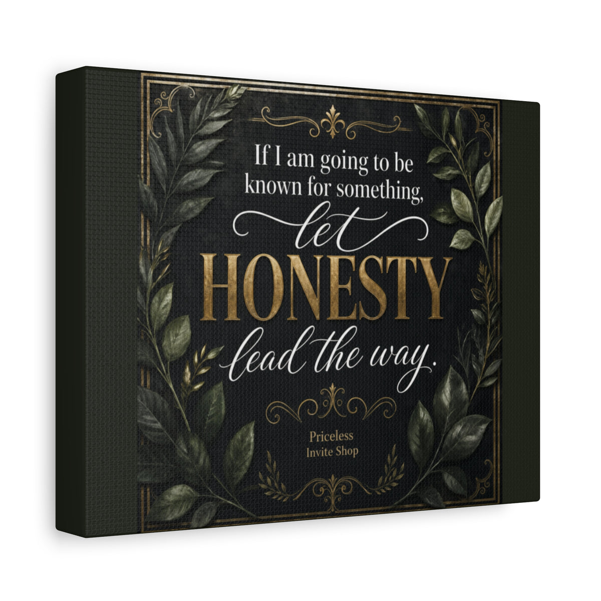 Let Honesty Lead the Way | Inspirational Canvas Wall Art