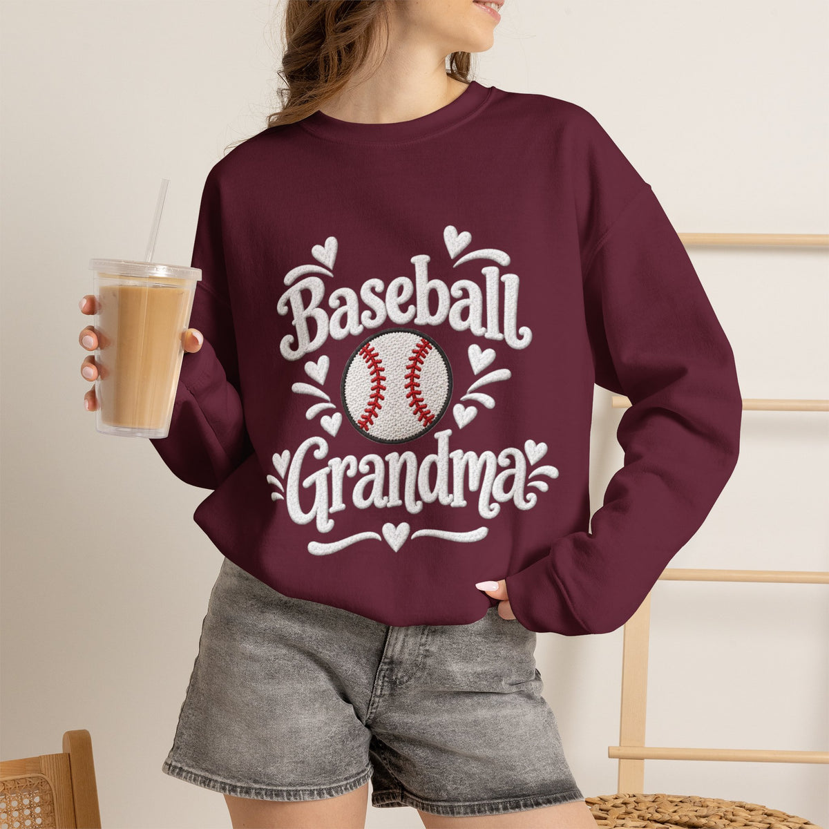 BASEBALL GRANDMA Crewneck Sweatshirt
