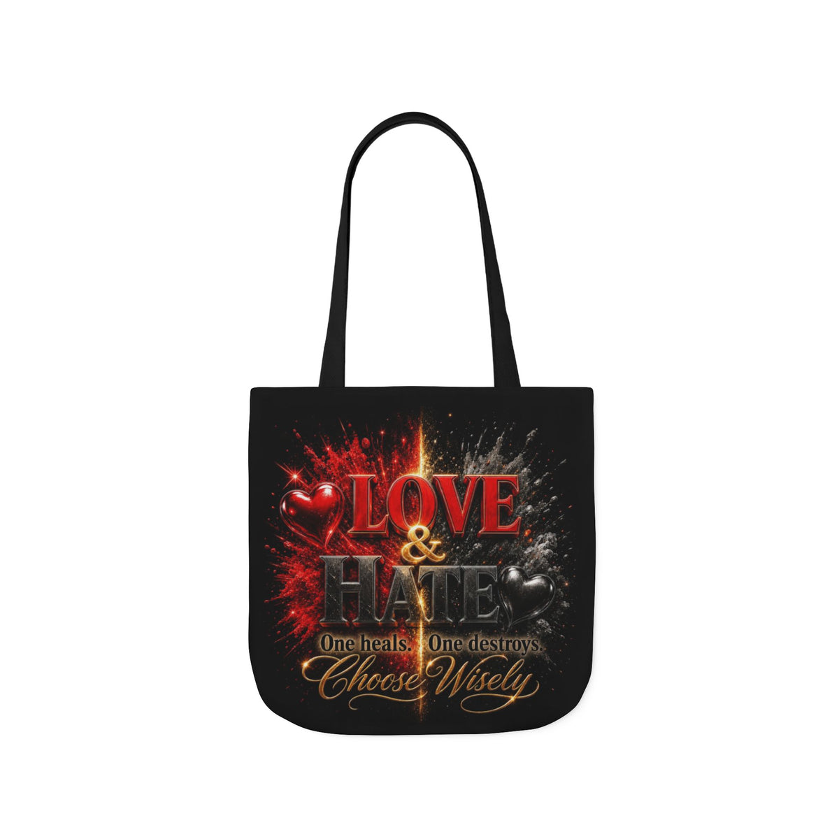 LOVEHATE Canvas Tote Bag 5-Color Straps