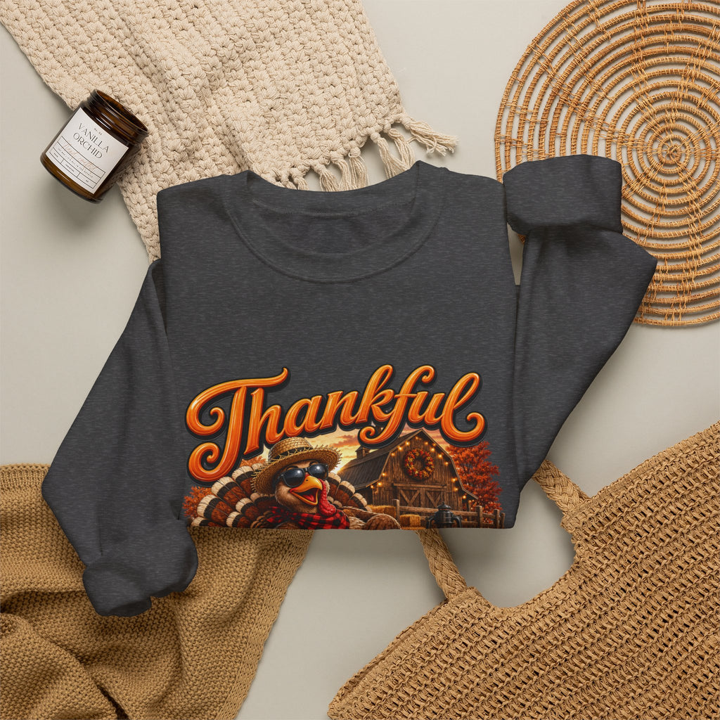 THANKFUL LOOKS GOOD ON ME Crewneck Sweatshirt